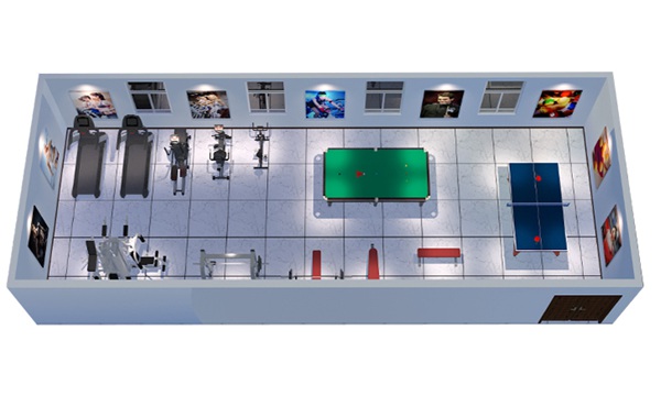 100平方健身房配置方案-广西米兰tiyu健身器材有限公司