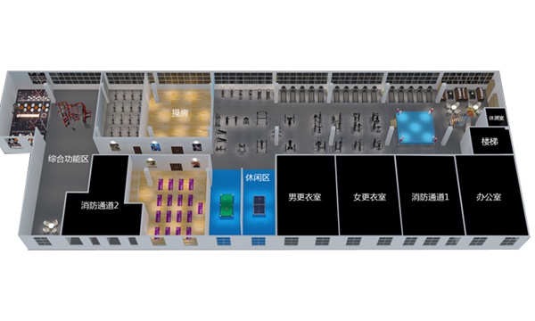 2000平方健身房配置方案-广西米兰tiyu健身器材有限公司